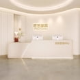 thumbnail image 2 of Beauty Salon Reception Desks Office Luxury Front Small Console Table Reception Desks Podium Silla De Escritorio Bar Furniture My Lux Decor Round, 2 of 7