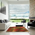 thumbnail image 7 of Ahgly Company Machine Washable Indoor Square Transitional Tomato Red Area Rugs, 6' Square, 7 of 7
