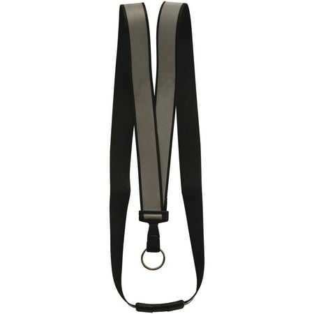 Advantus, AVT75576, 36" Recycled Reflective Breakaway Lanyard, 10 / Box, Black,Silver