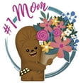 thumbnail image 2 of Junior's Star Wars Mother's Day Chewbacca #1 Mom  Graphic Tee White Large, 2 of 3