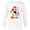 White, variant on Disney Minnie Mouse and Daisy Duck Yoo Hoo - Long Sleeve T-Shirt for Men - Customized-White