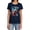 Navy, variant on JLA Galactic Attack Women's T Shirt, Charcoal, Small