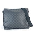 thumbnail image 1 of Pre-Owned LOUIS VUITTON N41272 Damier Graphite Distrix MM Bag Flap Messenger... (Fair), 1 of 13