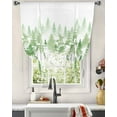 thumbnail image 3 of Green Forest Tie Up Curtains for Kitchen Bathroom Bedroom Windows 45 Inch Length, Modern Abstract Silhouette Art Balloon Drape Curtains Shade Rod Pocket Drapery Curtain Panel, 42"x54", 3 of 7