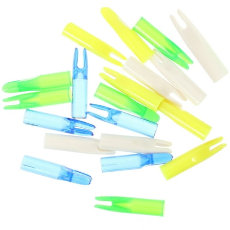Archery Accessories Arrowheads Coat Nock Protective Tail for Plastic Arrows Inserts DIY End Accessory Outdoor 20 Pcs