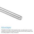 thumbnail image 4 of 20Pack Fully Threaded Rod M5 x 150mm 0.8mm Thread Pitch 304 Stainless Steel Right Hand Threaded Rods Bar Studs, 4 of 6