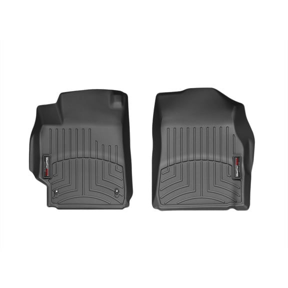 WeatherTech Custom Fit FloorLiners compatible with 2007-2011 Toyota Camry - 1st Row (Driver & Passenger), Black