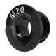 thumbnail image 1 of CANSUCC M20 Tornillos de tapa de manivela de bicicleta Tapa de tornillo de tapa de manivela de aleación de aluminio resistente a la corrosiónNegro, 1 of 10