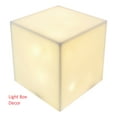 thumbnail image 4 of T'z Tagz New 6x6x6 Solid White Acrylic Display Box Decorative Cube Stands Bins, 4 of 5
