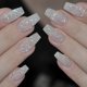 thumbnail image 3 of Largas clavos falsos con caja clara Longitud completa Bailarina transparente Transparente Cubierta completa Clavo falso para el arte de manicura DIY Blanco 100 piezas Methold CE009704-03, 3 of 7