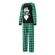 thumbnail image 4 of Conjunto de pijamas familiares a juego de Navidad Fiomva con estampado de dinosaurios de dibujos animados, ropa de dormir para el hogar, pijamas para adultos y niños, 4 of 8