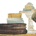 thumbnail image 2 of Medley, Elizabeth 20x20 Black Ornate Wood Framed with Double Matting Museum Art Print Titled - Gold Bath Accessories III, 2 of 4
