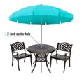 thumbnail image 4 of PULUOMIS 5 Piece Outdoor Patio Bistro Set include 35" Bistro Dining Table and 4 Backyard Garden Chairs Set, 4 of 5