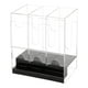 thumbnail image 1 of Estuche acrílico para dispensador de paquetes de refuerzo, almacenamiento premium, antideslizante, transparente Base negra, 1 of 7