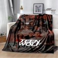 thumbnail image 1 of Manta con estampado de lobo adolescente de película, manta de Picnic cálida, suave y cómoda, manta de viaje para el hogar, forros de cama, regalo de cumpleaños, 1 of 4