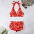 thumbnail image 2 of Kmdttou Summer Women's Swimwear Clearance! Clearance Under 5$! Swimsuits for Women Sexy Solid Color Swimwear Two-piece Slim Swimsuit Bikini Straped Swimsuits on Clearance!, 2 of 7