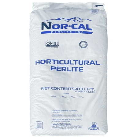 NorCal Perlite Horticultural Medium Grade – Garden Indoor Outdoor Plants – Soil Additive Better Aeration and Drainage - 4 Cubic Feet (103 Quarts) 1 Bag