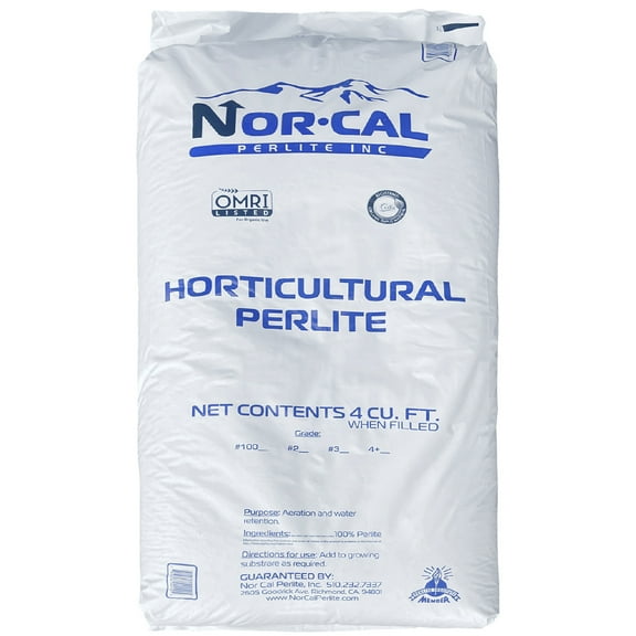 NorCal Perlite Horticultural Medium Grade – Garden Indoor Outdoor Plants – Soil Additive Better Aeration and Drainage - 4 Cubic Feet (103 Quarts) 1 Bag