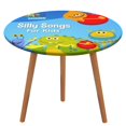 thumbnail image 1 of Super Simple Songs-theme Fitted Round Tablecloths Elastic Edged Table Covers Waterproof Table Cloth for Kitchen Holiday Party Tables Decor 150cm, 1 of 6