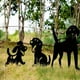 thumbnail image 4 of 3 UNIDS Decorativo Perro Estacas Animal Césped Decoracione Césped exterior y interior Decoración Perro Regalos Jardinería Ornament CUTICAT Estacas de silueta, 4 of 8
