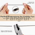thumbnail image 5 of For Bronzed Ceiling Fan Pull Chain Extension For Ceiling Fans And Lights, 5 of 5