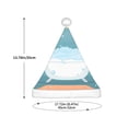 thumbnail image 3 of Haiem Bathtub with Soap Bubbles Pattern Santa Hat Confortable Velvet Christmas Hat for Christmas Party Favors Fit for Adults and Kids, 3 of 6