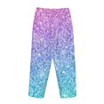 thumbnail image 5 of Balery Multicolor Glitter print Women's Pajama Pants,Ultra Lightweight Pjs,Lounge Pant-Large, 5 of 9