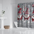 thumbnail image 2 of Winter Funny Shower Curtain,Winter Rustic Wood Merry Xmas Shower Curtains Hotel Luxury Style Shower Curtains for Apartment Bathroom Decor Christmas (72x72in), 2 of 5