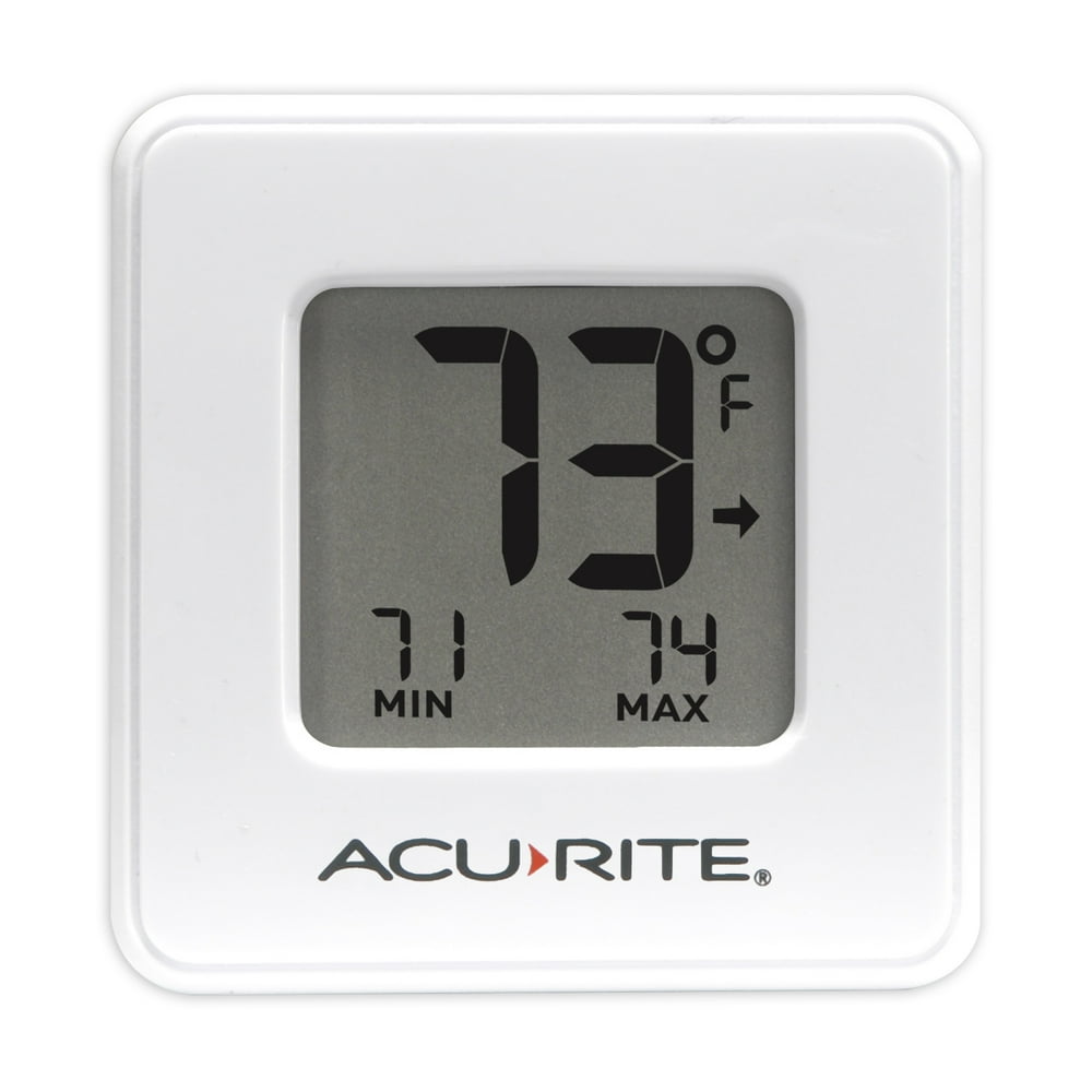 Acurite White Digital Indoor Thermometer with Compact Display (1 x 3.75
