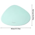 thumbnail image 3 of Coofit Faux Leather Placemat Waterproof Triangular Table Mat Table Placemat for Kitchen, 3 of 10