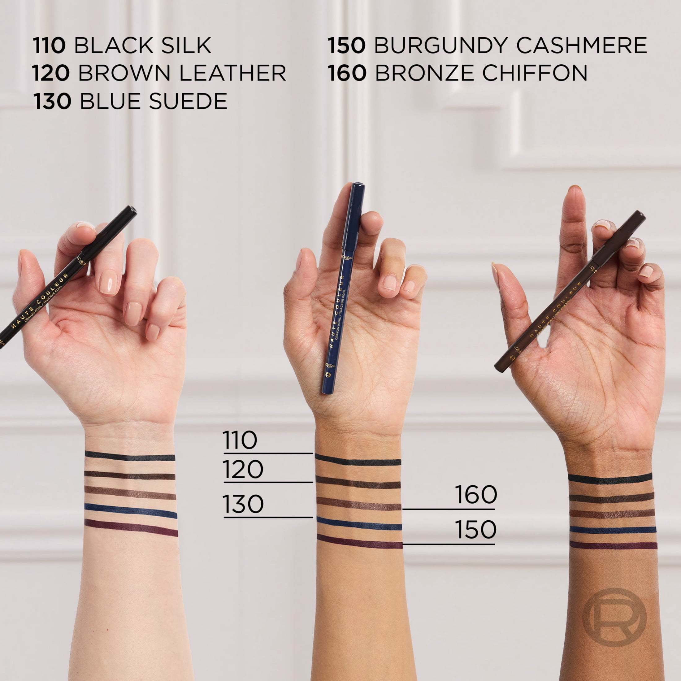 L'Oreal Paris Haute Couleur Kohl Pencil Eyeliner, Burgundy Cashmere, 0.03 oz