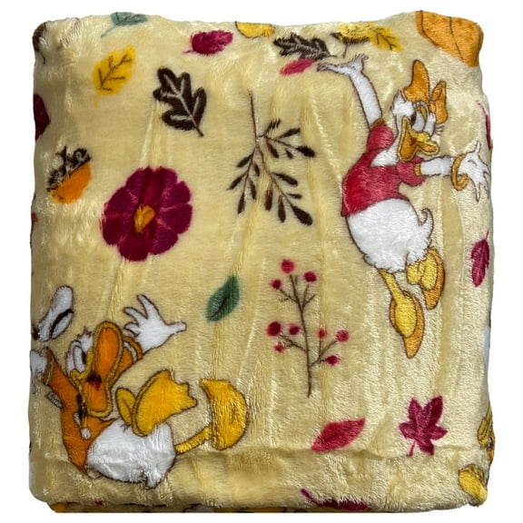 The Big One Oversized Plush Mickey & Friends Donald Daisy Throw Blanket, 5' x 6'