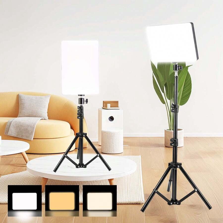 1 Pcs 10inch USB Selfie Ring Light With Adjustable Tripod Stand - Dimmable, Push-Button Control For Streaming, Makeup