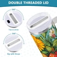 thumbnail image 3 of Yayeee 30oz Stainless Steel Tumbler with Straw and Handle Double-Wall Insulated Travel Water Bottle, Vibrant Tomatoes, 3 of 8