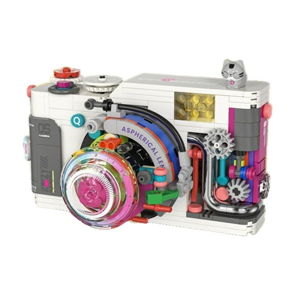 Retro Camera Building Blocks Set - Digital Camera Kit Vintage Toys Model for Adults Kids(428 Pieces)