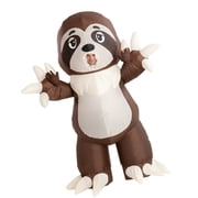 Joyfy Halloween Inflatable Costume for Adults, Air Blow-up Sloth Dress Up Unisex Cosplay Costume (Brown)