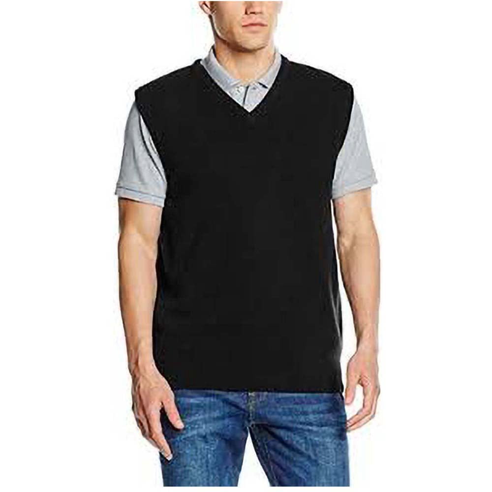 Henbury Mens Sleeveless Lambswool 