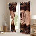 thumbnail image 3 of Manfei Texas Star Boots Black Out Curtains for Kids Children Teens,Western Cowboy Curtains Pack of 2 (42x63 Each),Lodge Cabin Bedroom Curtains,Lightweight Room Decor, 3 of 6