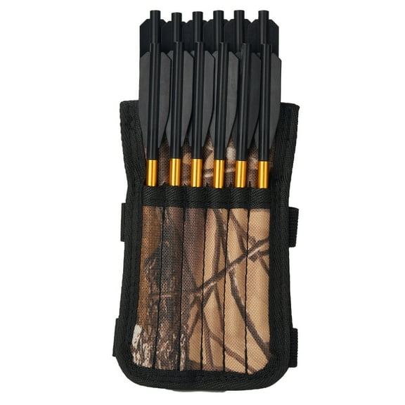 ZPAQI 1Pc 6/12 Hole Archerys Short Arrows Bag Arrows Quiver Bolts Holder Easy Use