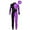 Purple, variant on Girls' Long Sleeve Unitard Full Length Jumpsuit One Piece Bodysuits Gymnastics Ballet Dance Leotard Yellow 12