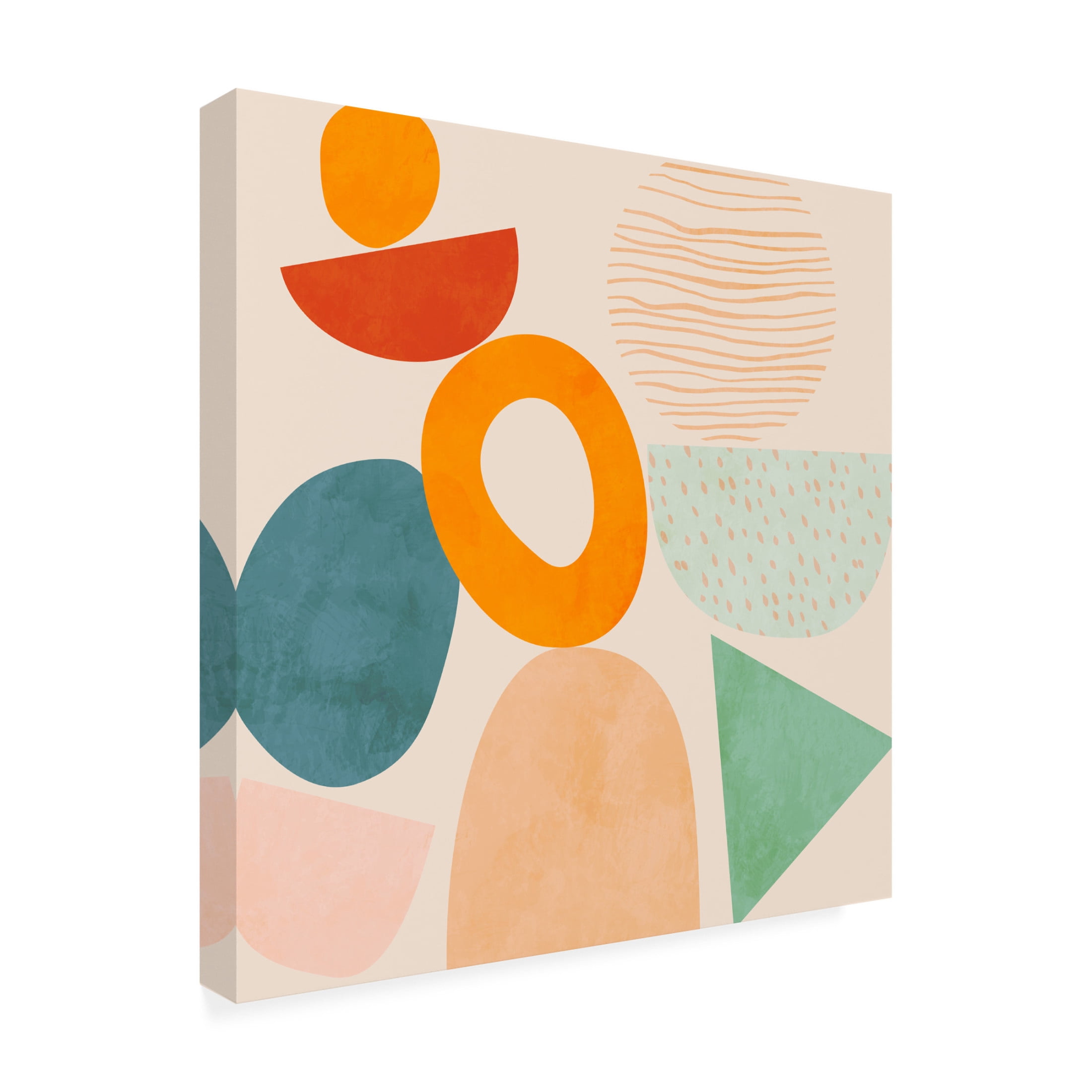 Trademark Fine Art Ana Rut Bre Shapes Play New2 Canvas Wall Art