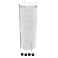 thumbnail image 2 of Kitchen Rotating Basket, Raised Fence Kitchen Rotating Storage Rack Multifunctional Durable Carbon Steel  for Fruit Black,White, 2 of 7