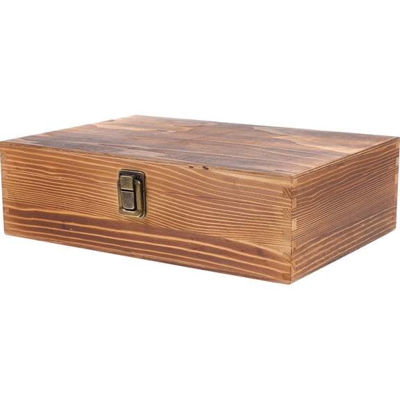 WHAMVOX 1Pcs Decorative Storage Box For Daily Item Storage With Simple Wooden Appearance