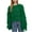 Green, variant on Lovskoo Sweaters for Women Long Sleeve Loose Tassel Trendy Casual Solid Round Neck Pullover Sweater Top White