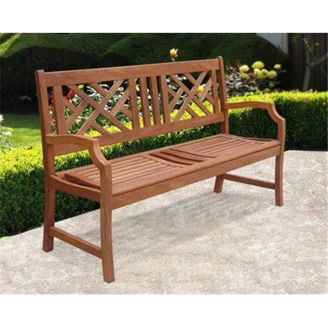 Malibu Outdoor Patio 4-foot Wood Garden Bench Malibu Outdoor Patio 4-foot Wood Garden Bench - V445E - Walmart.com