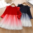thumbnail image 4 of Esaierr Kids Baby Spring Fall Dress for Girls,Little Girls Tutu Dress Baby Long-Sleeve Pullover Dress Flower Party Mesh Skirt Fashion Baby Skirt Princess Dress for 2-10T, 4 of 7