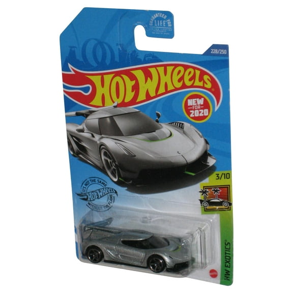 Hot Wheels HW Exotics 1/6 (2020) Koenigsegg Jesko Silver Toy Car 228/250