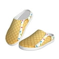 thumbnail image 2 of Yiaed White Ice Cream Print Slippers Fuzzy Warm Cozy Slippers Non Slip House Slippers For Indoor Outdoor Slippers House Slippers-37/38, 2 of 7