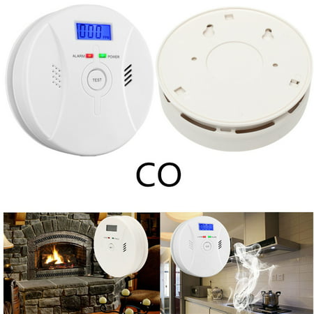 CO Alarm Detector ,CO Carbon Monoxide Detector,First Alert Smoke Fire Alarm Combo Sensor,Digital Display Security Gas CO for Home Room Kitchen