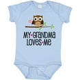 thumbnail image 3 of Inktastic Grandma Loves Me Girls Owl Girls Baby Bodysuit, 3 of 5